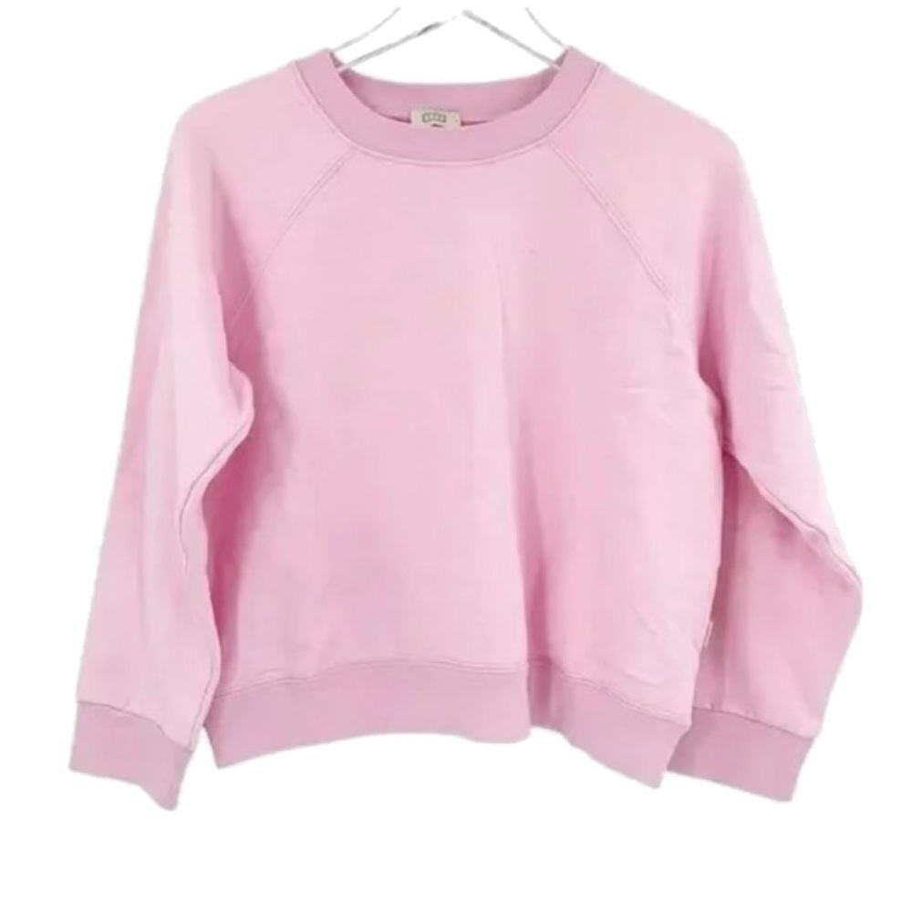 NWT AYR The BFF Pullover Light Blush Pink Soft Sweatshirt Cropped